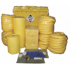 1100 Litre Chemical/Universal Spill Kit in Industrial Wheeled Bin 1100 Litre Chemical/Universal Spill Kit in Industrial Wheeled Bin